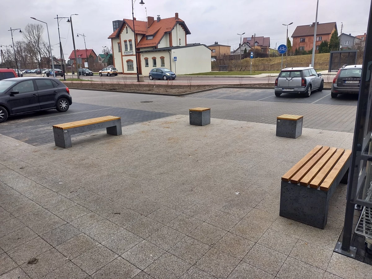 Ławki z betonu architektonicznego